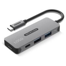 Sitecom CN-5010 USB-C to 2x USB-A + 2x USB-C Hub in grau Sitecom CN-5010 USB-C to 2x USB-A + 2x USB-C Hub in grau