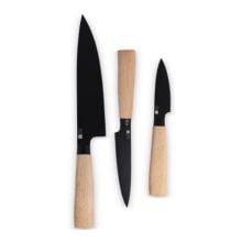 InSideOut 3 Stück Essential Messer Set Ravn in holz InSideOut 3 Stück Essential Messer Set Ravn in holz