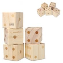 InSide Out Riesen-Würfelspiel aus Holz in holz / holz InSide Out Riesen-Würfelspiel aus Holz in holz / holz