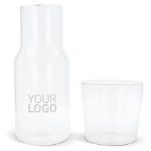 Karaffe 550ml und Trinkglas 250ml Set in transparent Karaffe 550ml und Trinkglas 250ml Set in transparent