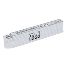 Kalibrierter faltbarer Zollstock 1m in weiss Kalibrierter faltbarer Zollstock 1m in weiss