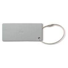 Aluminium Kofferanhänger in silber