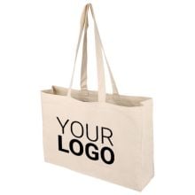 Einkaufstasche aus Oeko-Tex® Baumwolle (220 g/m2) Imogen in khaki, Standardoption Einkaufstasche aus Oeko-Tex® Baumwolle (220 g/m2) Imogen in khaki, Standardoption