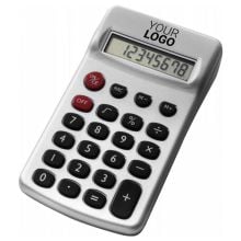 Taschenrechner aus Kunststoff Tulia in silber, Standardoption Taschenrechner aus Kunststoff Tulia in silber, Standardoption