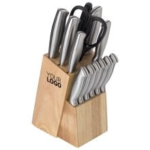 Messerblock aus Holz Lucille in braun, Standardoption