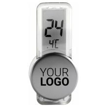 Thermometer aus Kunststoff Roxanne in silber, Standardoption