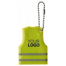 Schlüsselanhänger aus PVC Cecily in gelb, Standardoption