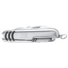 Taschenmesser aus rostfreiem Stahl Aiden in silber, Standardoption