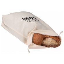 Baumwollsäckchen für Brot in weiss
