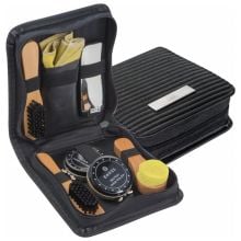 Extravagantes Schuhputz-Set in schwarz