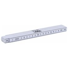 Zollstock 2m aus Kunststoff in weiss
