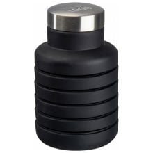 Ausziehbare Silikonflasche in schwarz
