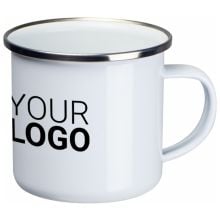 Sublimations Emaille Tasse in weiss