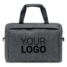 13' Laptop Tasche RPET-Filz in steingrau