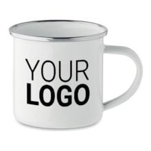 Emaille-Becher Subli 200 ml in weiß Emaille-Becher Subli 200 ml in weiß