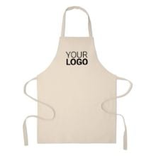 Küchenschürze recy. Baumwolle in beige Küchenschürze recy. Baumwolle in beige