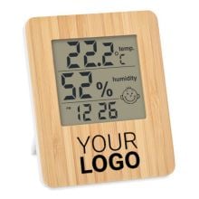 Wetterstation Bambus in holz