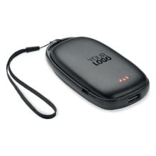 Handwärmer 4000 mAh Powerbank in schwarz