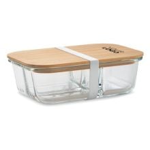 Lunchbox Glas 800ml in transparent