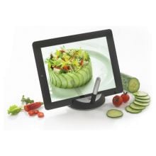 Chef Tabletständer mit Touchpen in schwarz/ silber Chef Tabletständer mit Touchpen in schwarz/ silber