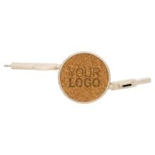 Kork und Weizen 6-in-1 Ladekabel in khaki