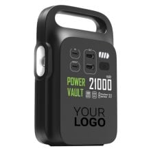 Power Vault 21.000mAh tragbare Powerstation aus RCS rPlastik in schwarz