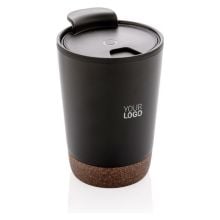 GRS rPP Edelstahl-Kaffeebecher mit Kork