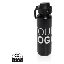 Via RCS Re-Steel Sportflasche mit Verschluss, 600ml Via RCS Re-Steel Sportflasche mit Verschluss, 600ml