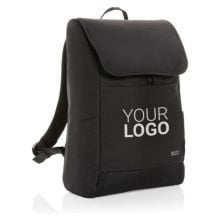 Swiss Peak Fern AWARE™ RPET 15,6' Rucksack mit Allover-Zip in schwarz