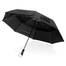 Swiss Peak AWARE™ Tornado 27' Taschen-StormProof-Schirm in schwarz