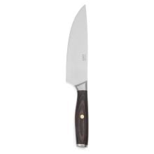 VINGA Tara Chef-Messer aus RCS recyceltem Stahl in stahl/ braun
