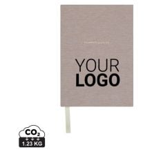 VINGA Thankfulness GRS-recyceltes Papierjournal in beige