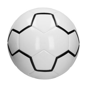 Fußball 'Derby' in weiß/schwarz