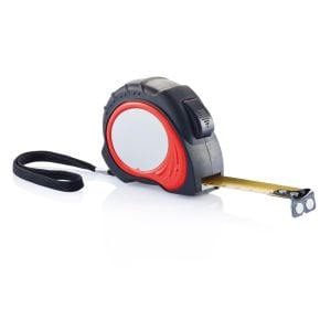 5m/19mm Maßband Tool Pro in rot/ schwarz