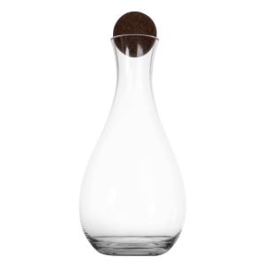 Sagaform Nature Weinkaraffe mit Korkstopfen 2 liter in transparent