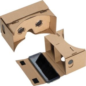 VR Brille aus Karton in braun