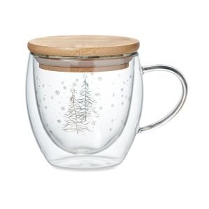 Becher Borosilikatglas Baum in transparent