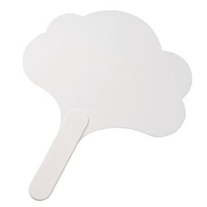 Fächer 'Wolke' in weiß