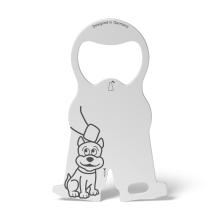 RICHARTZ® EINKAUFSWAGENLÖSER karl dog in silber RICHARTZ® EINKAUFSWAGENLÖSER karl dog in silber