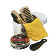 Schuhputz-Set in silber glänzend