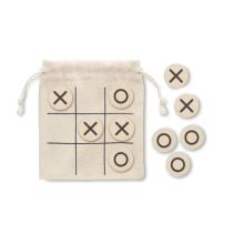 Tic-Tac-Toe Spiel in beige