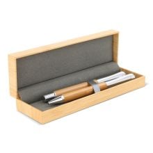 Kugelschreiber und Rollerball Bambus in holz