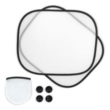 Sonnenblende, 2er-Set mit Etui Sublimation in weiss