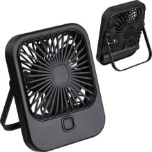 Tischventilator mit Akku in schwarz