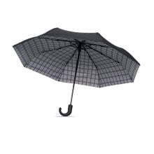 23' faltbarer Regenschirm in schwarz