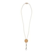 Baumwollkordel Lanyard in natur