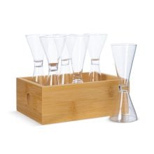 Sagaform 6-teiliges Schnapsglas-Set in transparent