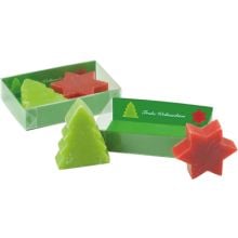 Weihnachtliche Seifen-Träume, Schafmilchseife Stern (ca. 20 g)/ Schafmilchseife Tannenbaum (ca. 24 g)