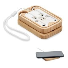 Kabellose Ladestation 15W in holz