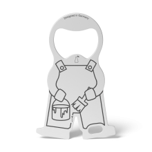 RICHARTZ® EINKAUFSWAGENLÖSER karl painter in silber RICHARTZ® EINKAUFSWAGENLÖSER karl painter in silber